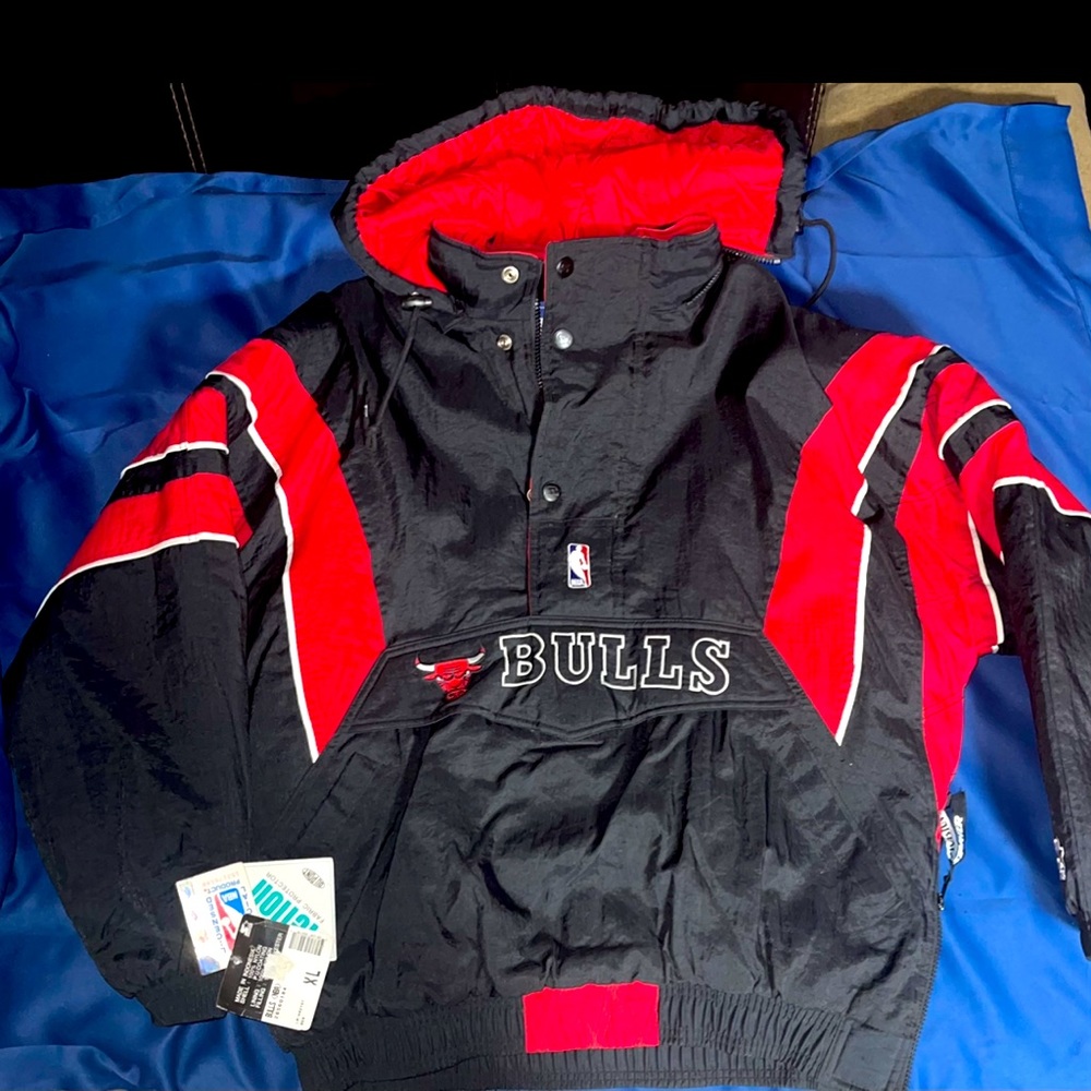 New 1998 Chicago bulls starter pullover parka jacket with tags